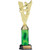 Victory Series Soccer Trophy - Green Column — 12.5 inches