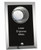 Matrix Series Volleyball Glass Plaque — Silver.