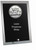 Matrix Series Go-Kart Glass Plaque — Silver.