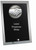 Matrix Series Handshake Glass Plaque — Silver.