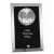 Matrix Series Tennis Glass Plaque — Silver.