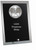 Matrix Series Tennis Glass Plaque — Silver.