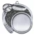 Sport Logo Ball Hockey Insert Holder Medal - Antique Silver
