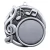 Sport Logo Music Insert Holder Medal - Antique Silver