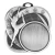 Sport Logo Dance Insert Holder Medal - Antique Silver