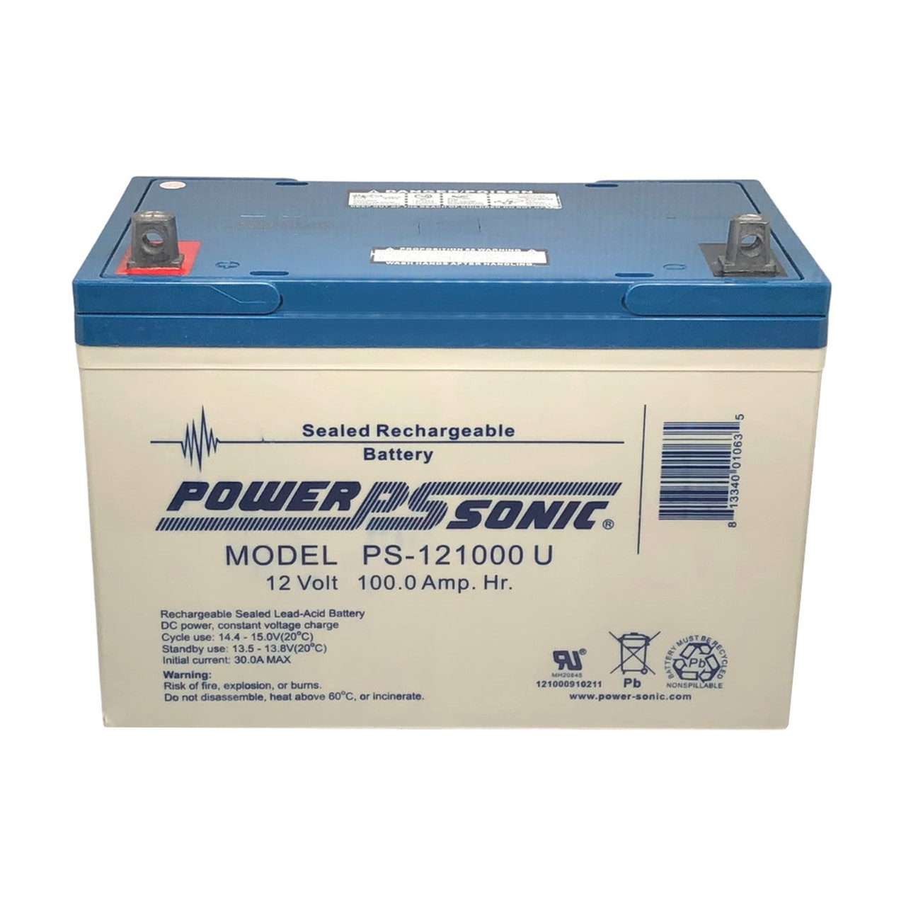 Power Sonic PS-121000U Battery - 12V 100AH