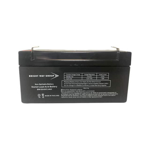 Bright Way BW634 Battery - 6V 3.4AH