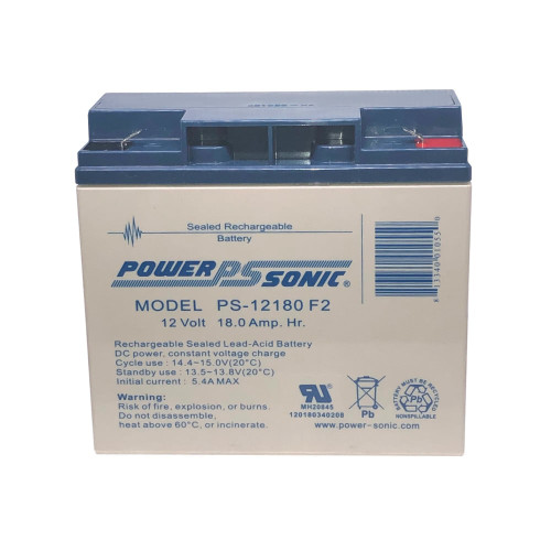 Power Sonic PS-12180NB Battery - 12V 18AH