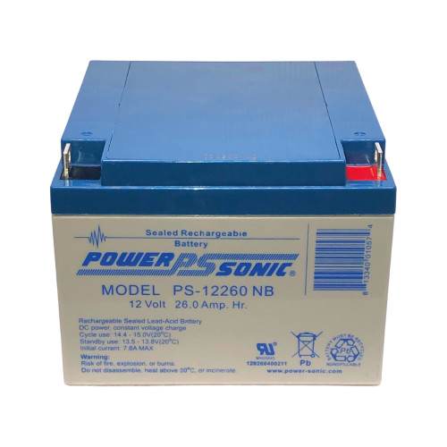 Power Sonic PS-12260NB Battery - 12V 26AH
