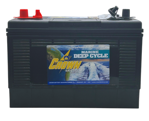 Crown 31MDC 12V deep cycle marine battery for boats and RVs