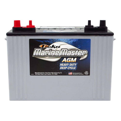 DEKA 8A27 12V AGM DEEP CYCLE BATTERY WITH 900 MCA
