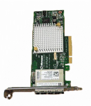 IBM EJ2C LP PCIe3 12Gb x8 SAS Tape HBA Adapter front view