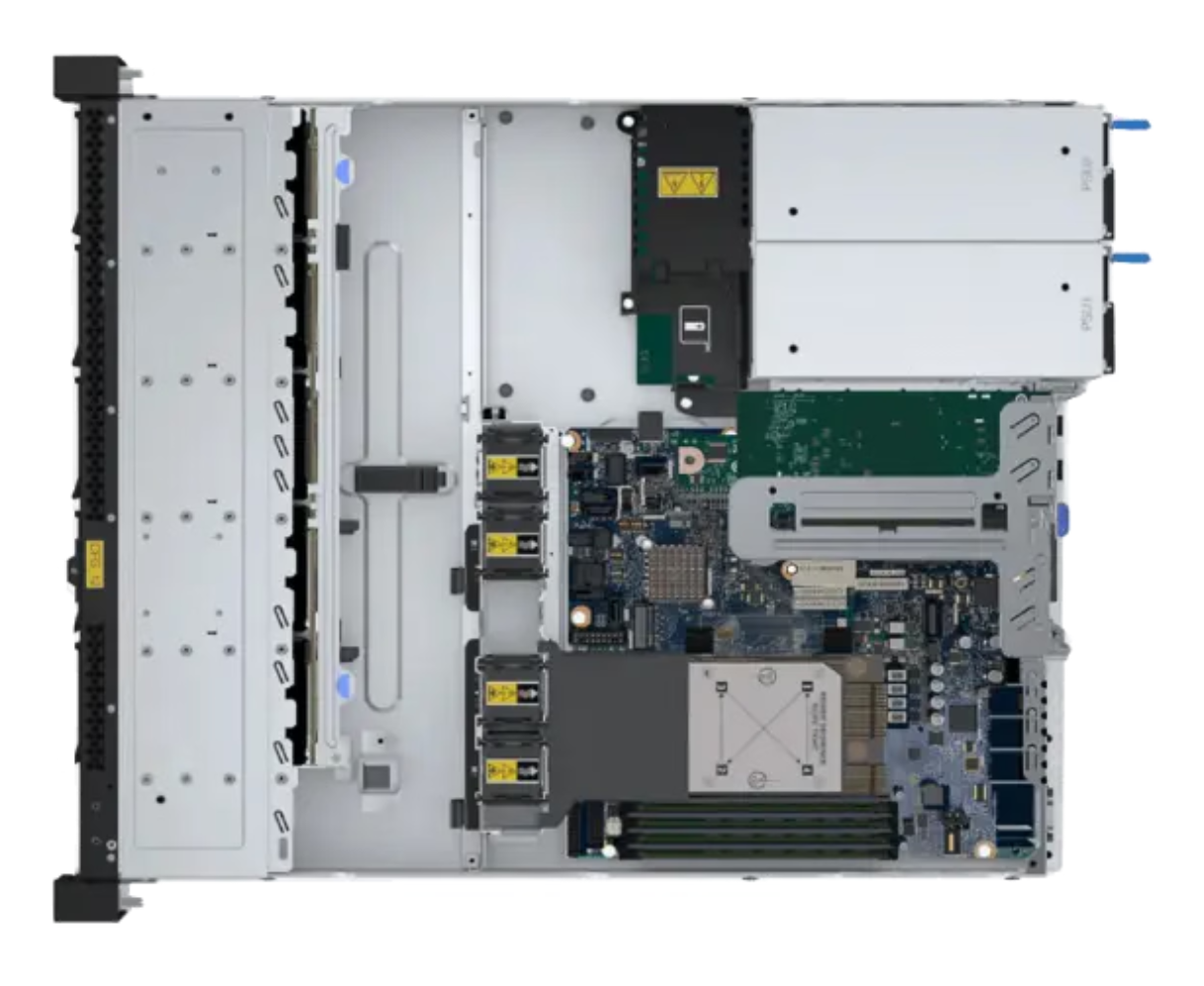Lenovo ThinkSystem SR250 V3 8-Core 1U Server Top