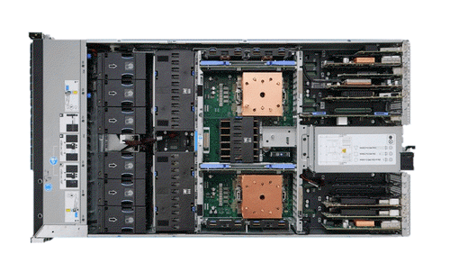 IBM Power S1122 9824-22A 8-Core Power11 iSeries Server top view in 2U rack configuration