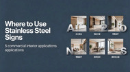 Best Applications for Custom Stainless Steel 3D Logo Signs In Commercial Interior Design