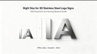 How to Choose the Right Size for Custom 3D Stainless Steel Logo Signs
