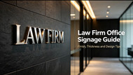 What Kind of Signage Works Best for a Law Firm Office?