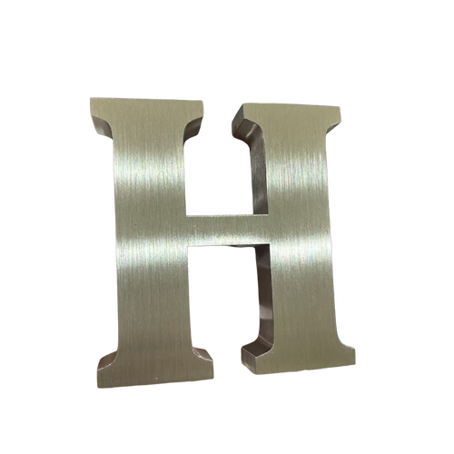 Custom stainless steel3D channel letter,brushed finish,business signage