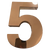 Mirror polished stainless steel 3D letter, reflective surface