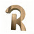Close up of brushed stainless steel texture for metal letters