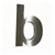 Close up of brushed stainless steel texture for metal letters