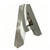 Brushed silver stainless steel dimensional letter