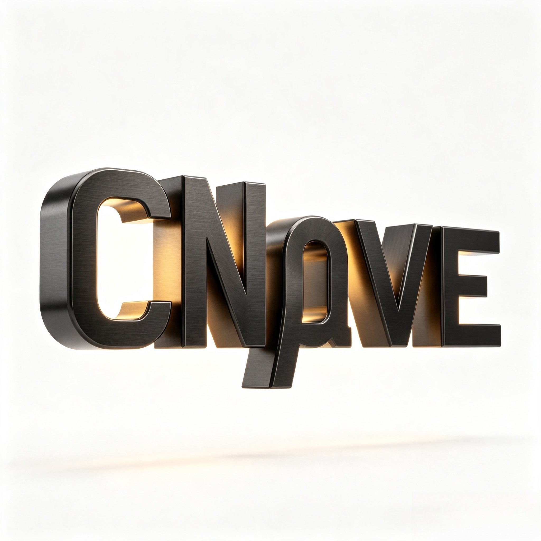 Side profile detail of brushed stainless steel backlit letters, customizable thickness for indoor brand wall
