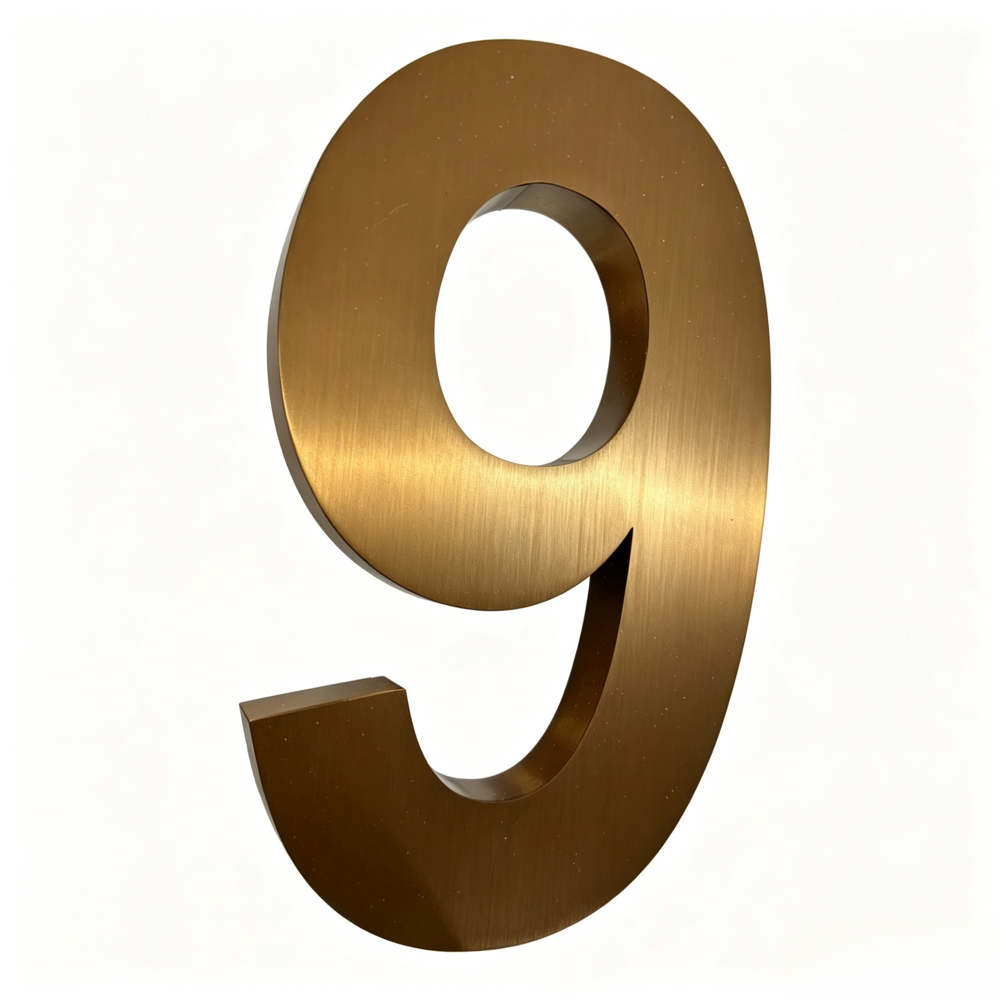 Custom brushed stainless steel character, perfect for company reception logo signage