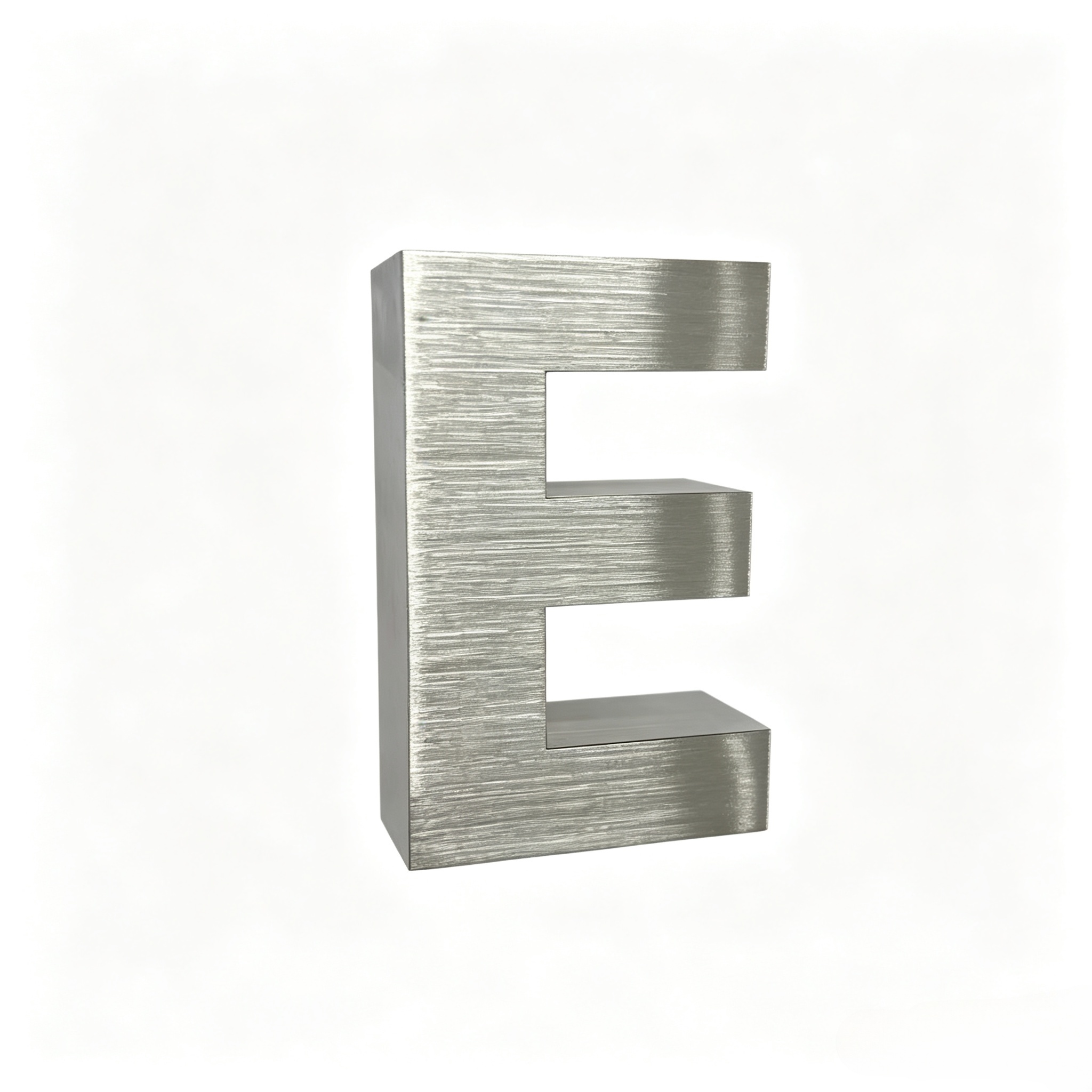 Brushed stainless steel 3D custom color letter