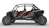 2019 Rzr Xp 4 Turbo Velocity Traditional Door Graphic - Titanium Matte Metallic