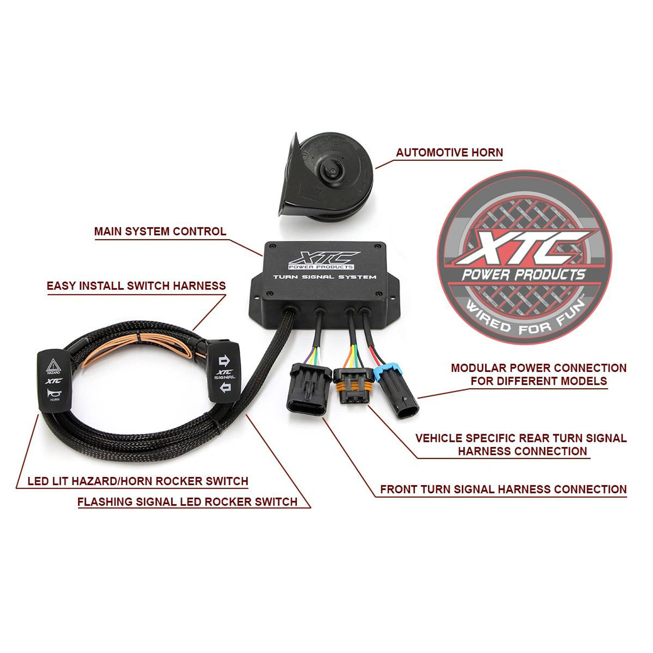 Ranger XP 900/1000 Plug & Play&trade; Turn Signal System with Horn - TSS-RAN900 Additional Image 2