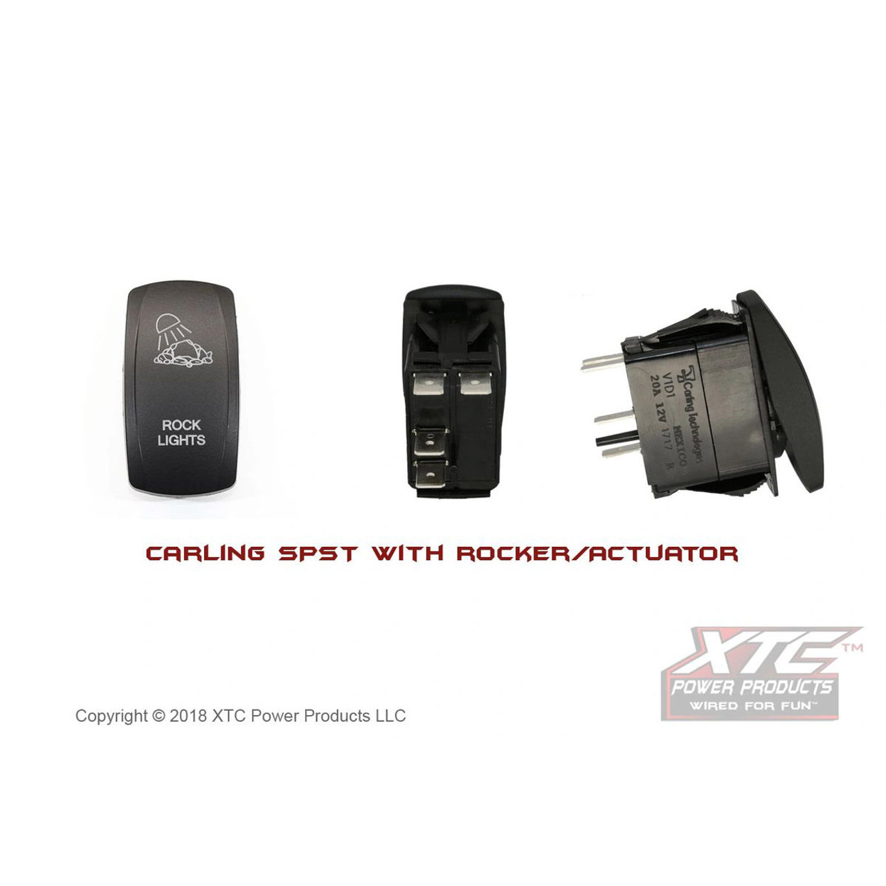 Carling Switch with Rock Lights Actuator/Rocker Additional Image 1