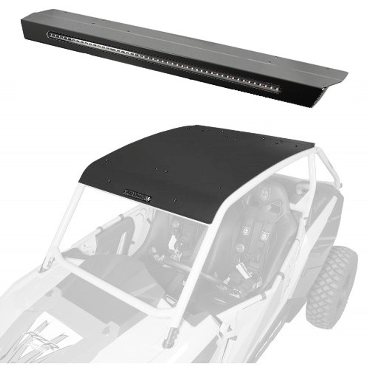 Pro Armor Asylum Roof With W/ Integrated Rear Light-Bar - Rzr Xp 1000/900