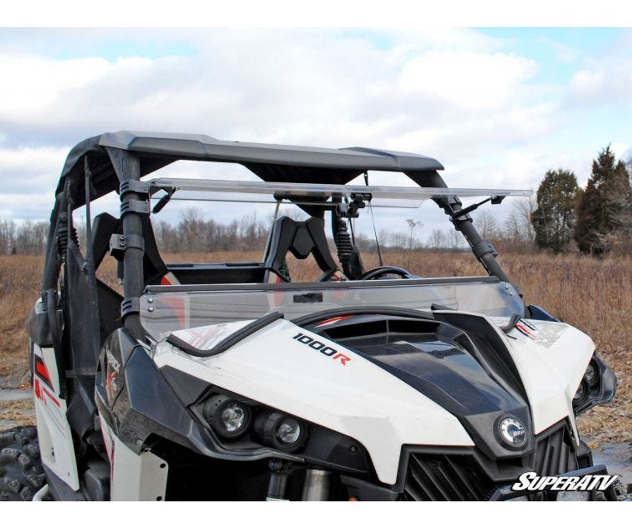 Can-Am Maverick Scratch Resistant Flip Windshield