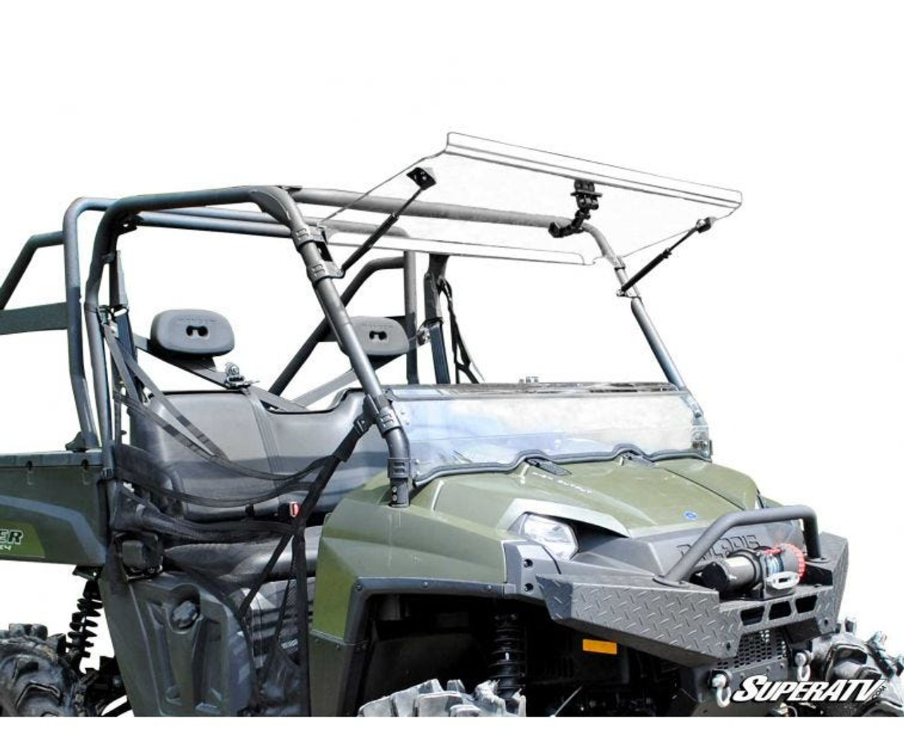Polaris Ranger Full-Size 570 Scratch Resistant Flip Windshield