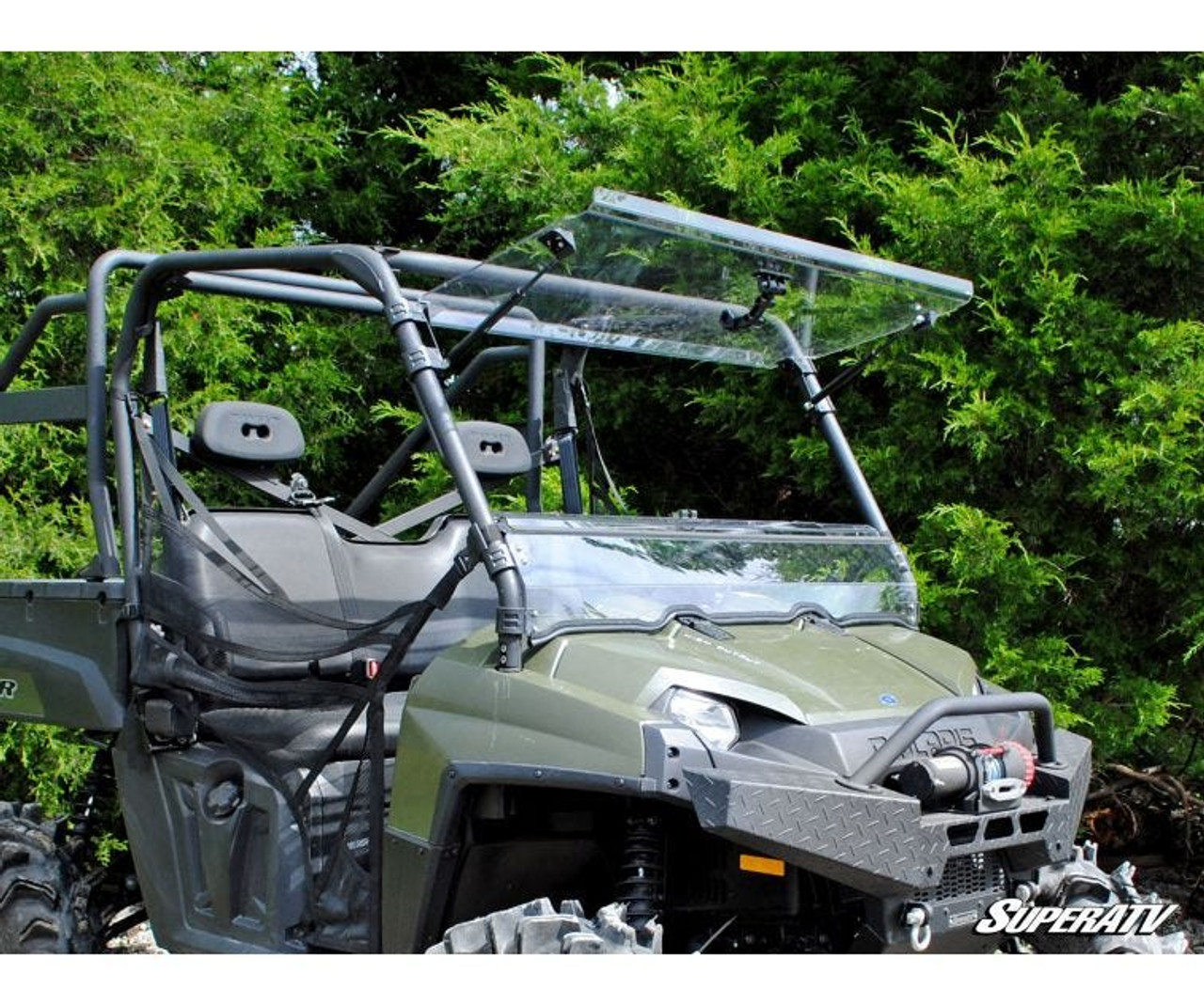 Polaris Ranger Full-Size 570 Scratch Resistant Flip Windshield