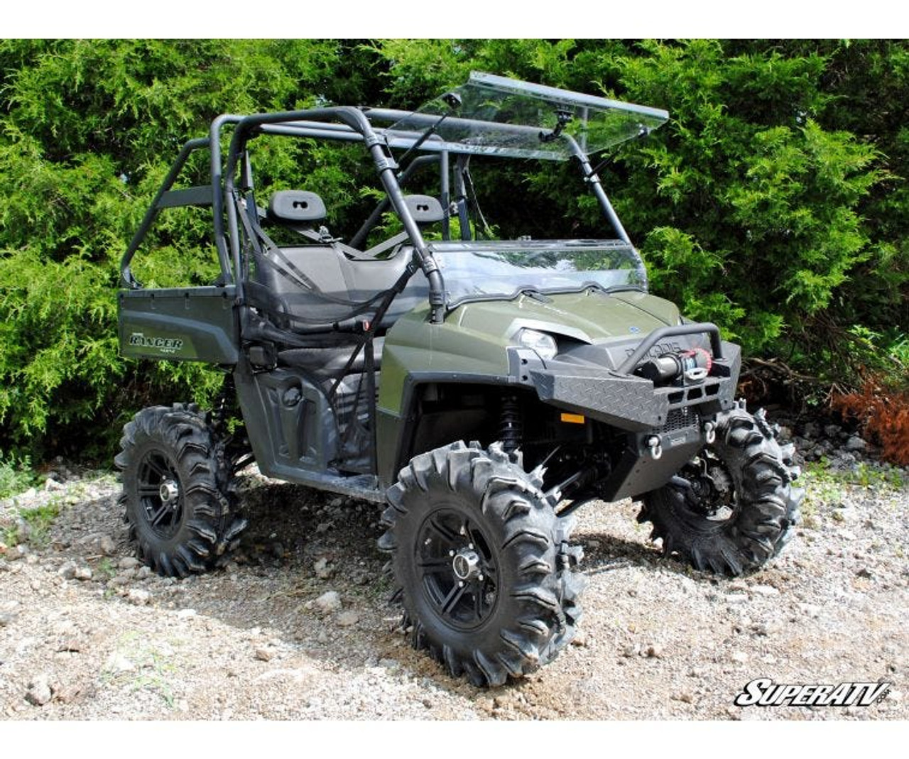 Polaris Ranger Full-Size 570 Scratch Resistant Flip Windshield