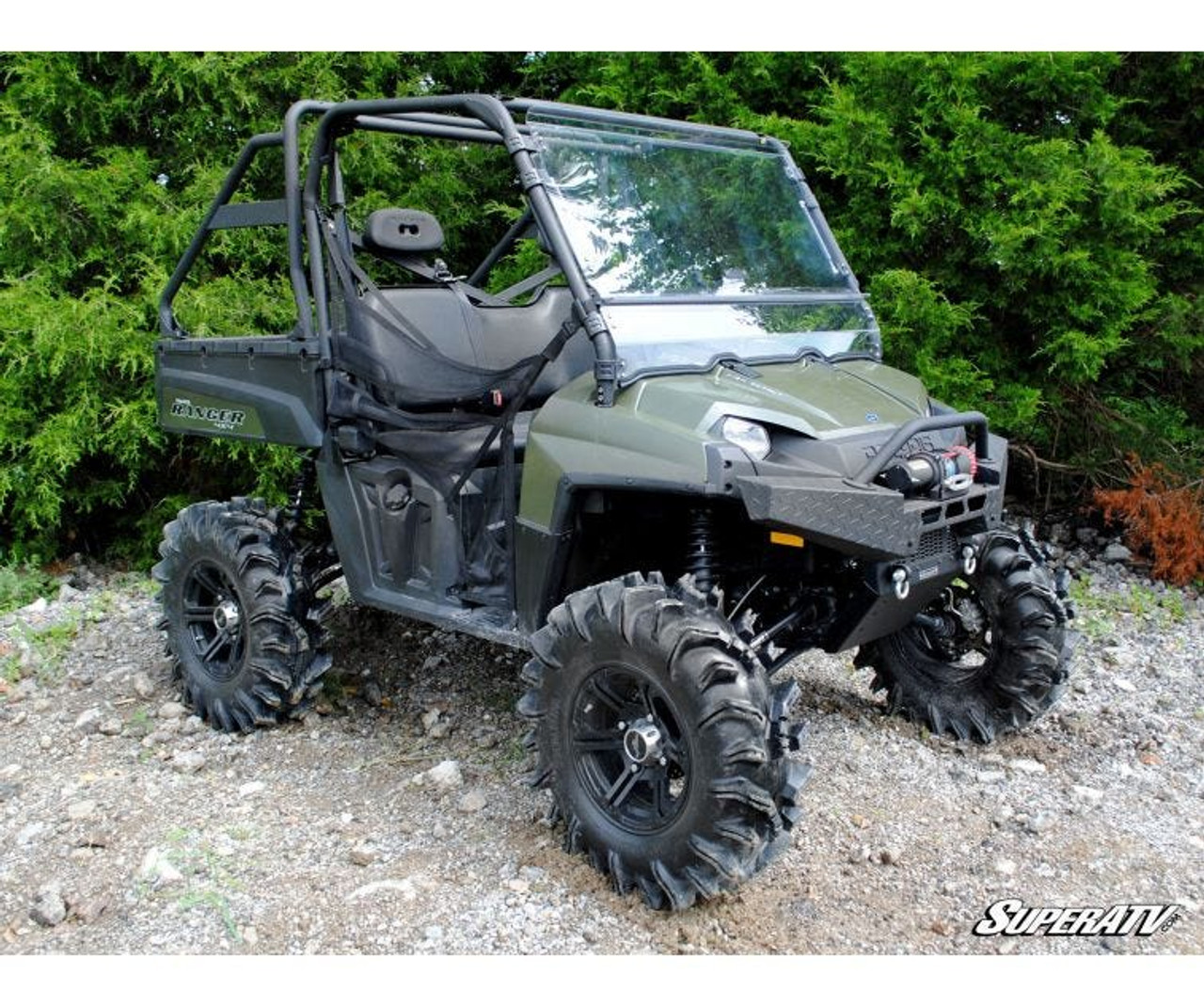 Polaris Ranger Full-Size 570 Scratch Resistant Flip Windshield