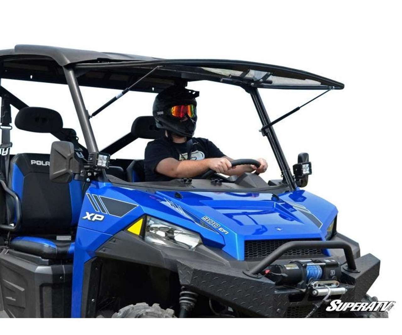 Polaris Ranger XP 570 Scratch Resistant Flip Windshield