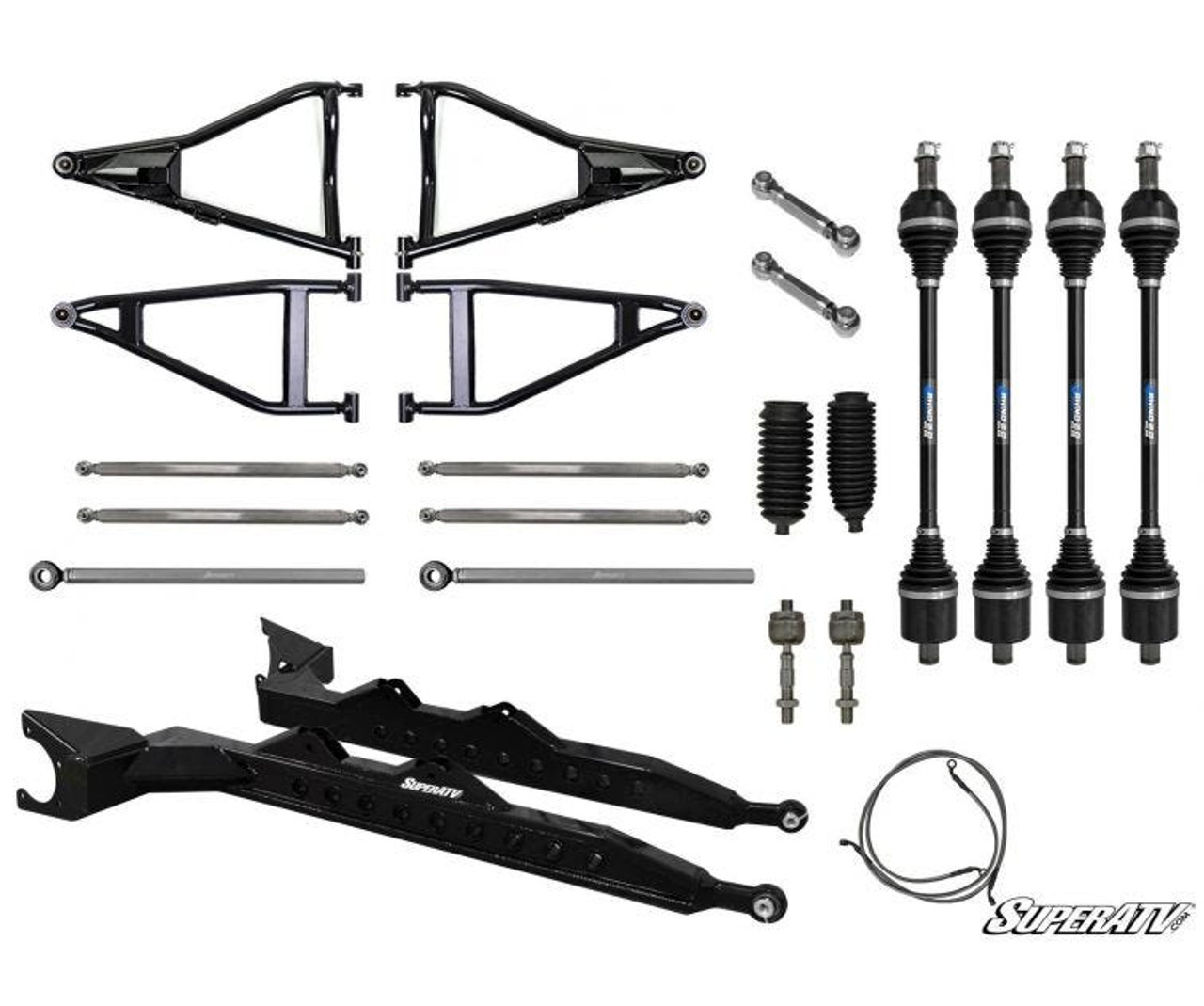 Polaris RZR XP Turbo 3" Long Travel Kit - Chromoly Tubed