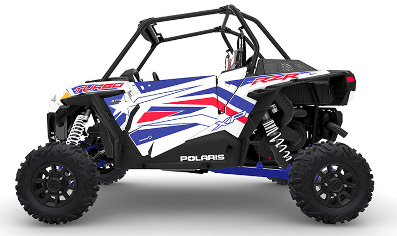 2019 Rzr Xp1K Turbo Stealth Door Graphic - White Lightning Le