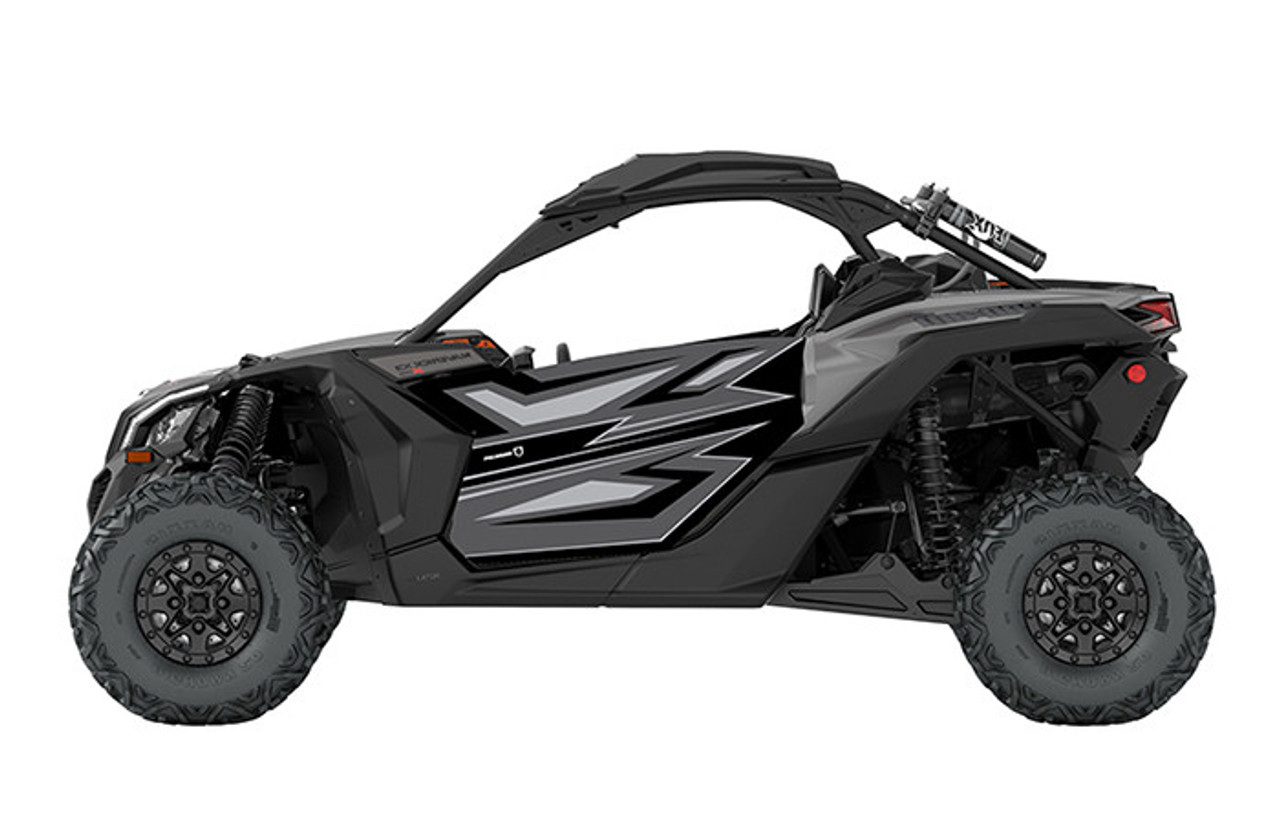 2018 Can Am Maverick X3 Striker Door Platinum Satin Graphics