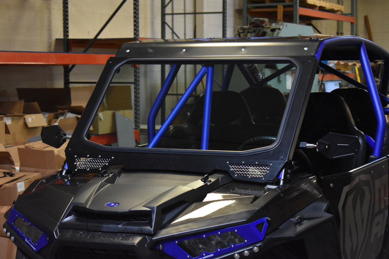 Full Glass Windshield for CAGEWRX Super Shorty Cage on RZR 900, 1000, TURBO