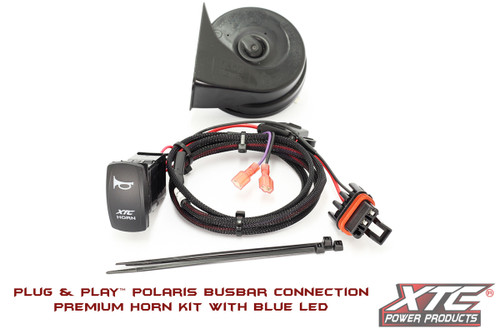 Polaris Plug & Play¬Æ New Busbar Horn Kit, Laser Engraved Rocker Switch W/Blue LED