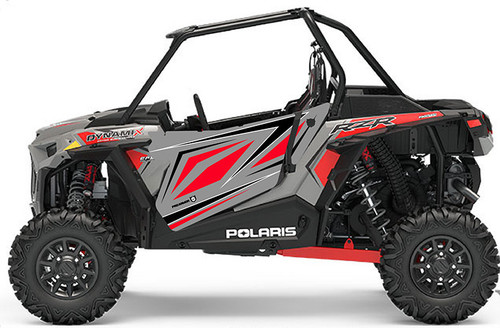 2019 Rzr Xp1K Turbo Traditional Door Graphic - Ghost Grey Dynamix