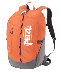 Small climbing pack with daisy chains on the outside for additional gear. Small climbing pack with daisy chains on the outside for additional gear.