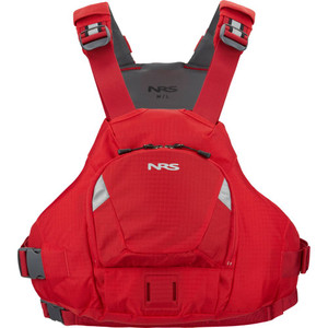The new NRS Ninja shown in Red from the front, showcasing low profile fit, front pocket, and adjustable straps. The new NRS Ninja shown in Red from the front, showcasing low profile fit, front pocket, and adjustable straps.