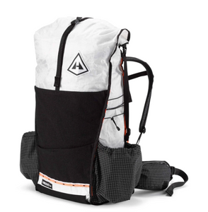 front view of pack showing outside stretch pockets and drink pockets. front view of pack showing outside stretch pockets and drink pockets.