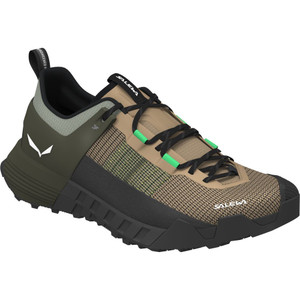 Profile view of shoe showing its low cut, various fabric types, and enlarged heel for smoother landings. Profile view of shoe showing its low cut, various fabric types, and enlarged heel for smoother landings.
