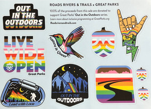 Image of sticker pack, 10 stickers included Image of sticker pack, 10 stickers included